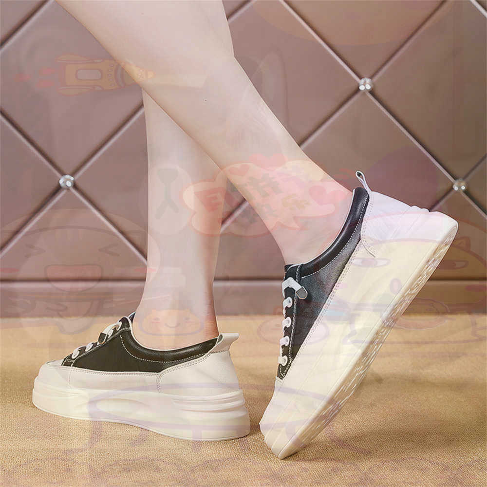 Formal Women Daily Wear Footwear - Lace-up Chunky Loafers Woman Skateboarding Sports