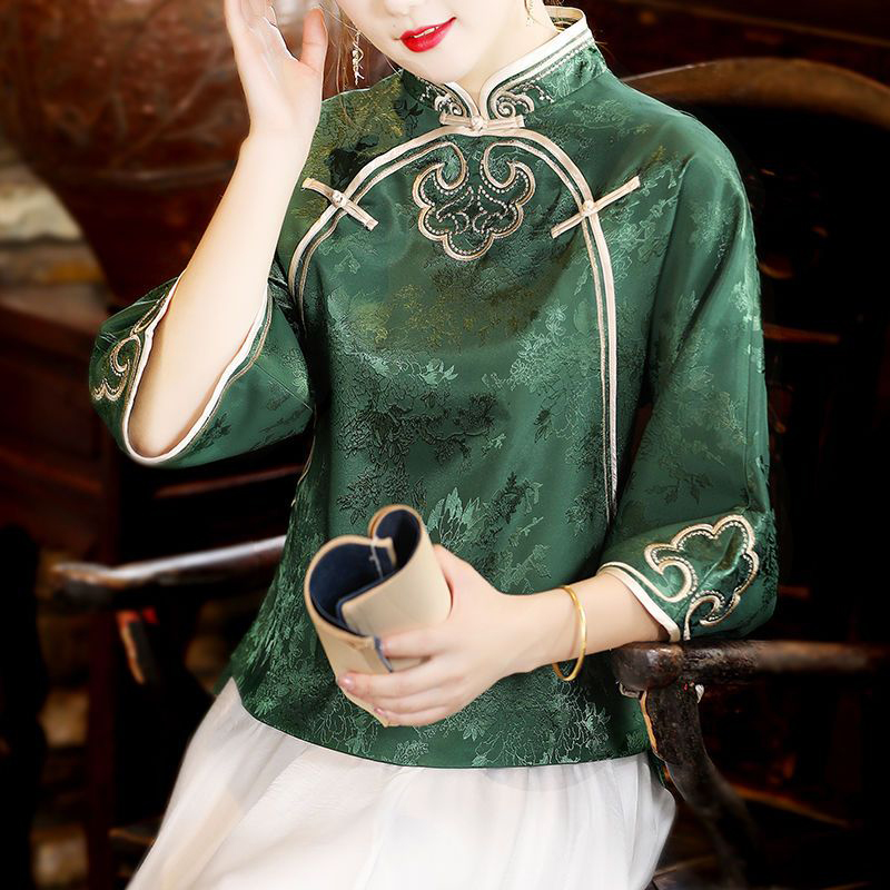 Women'S Formal Wear Suits - Chinese Ethnic Style Embroidery Women's Shirt
