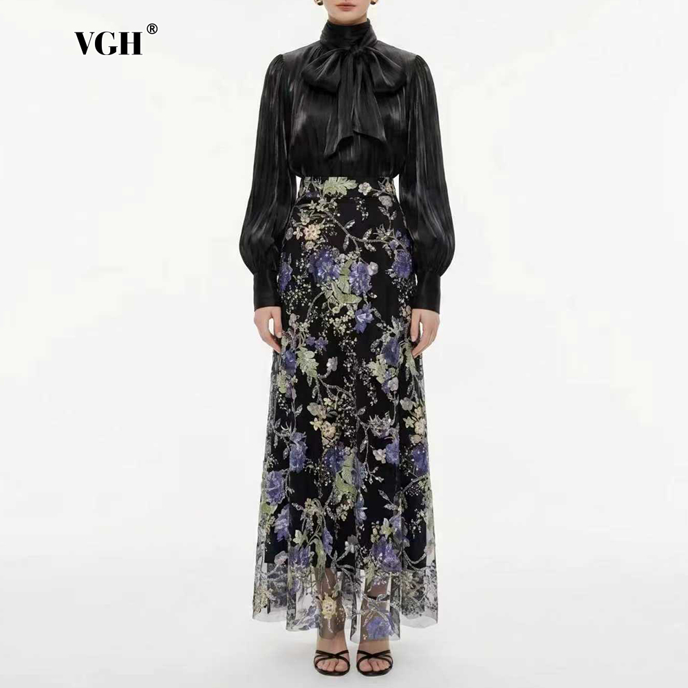 Women'S Formal Wear Suits - VGH Elegant Chic Black Floral Two