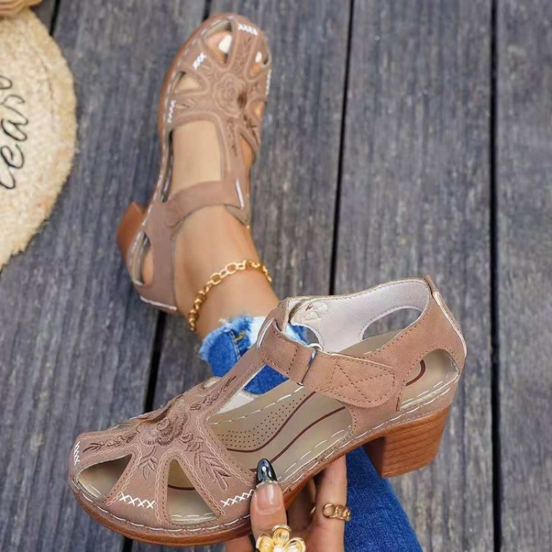 Women's Sandals Mid Block Heel - Formal Women Daily Wear Sandals recension och pris