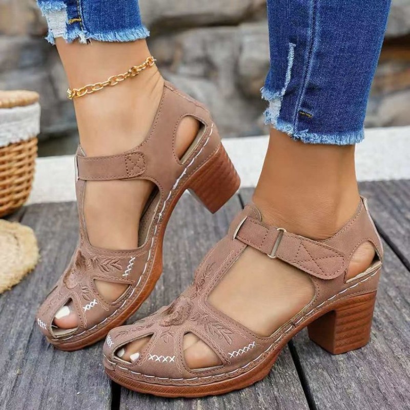 Women's Sandals Mid Block Heel - Formal Women Daily Wear Sandals recension och pris