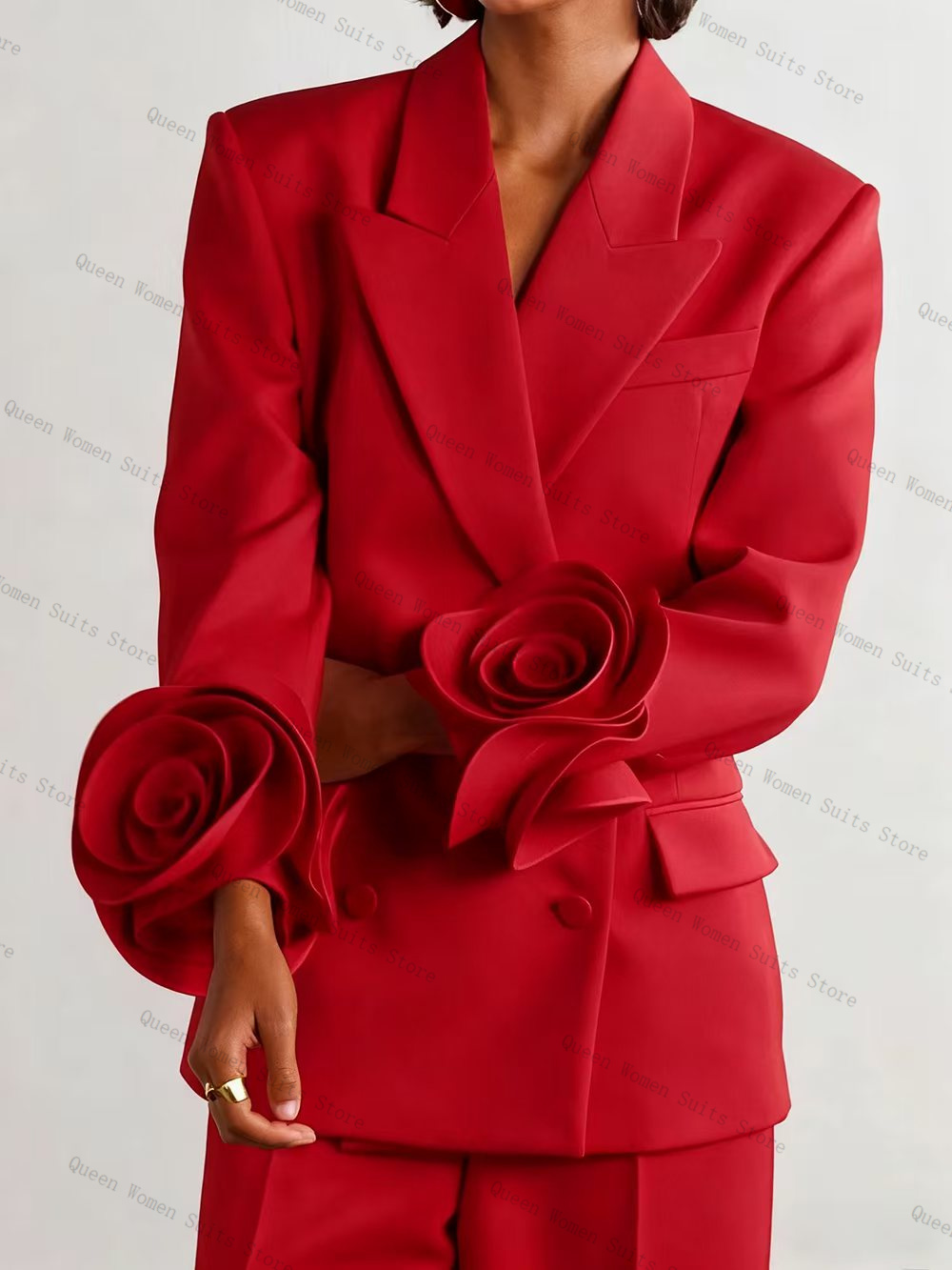 Luxury Red Women Suit Set 2 Pc - Women'S Formal Wear For A Wedding recension och pris