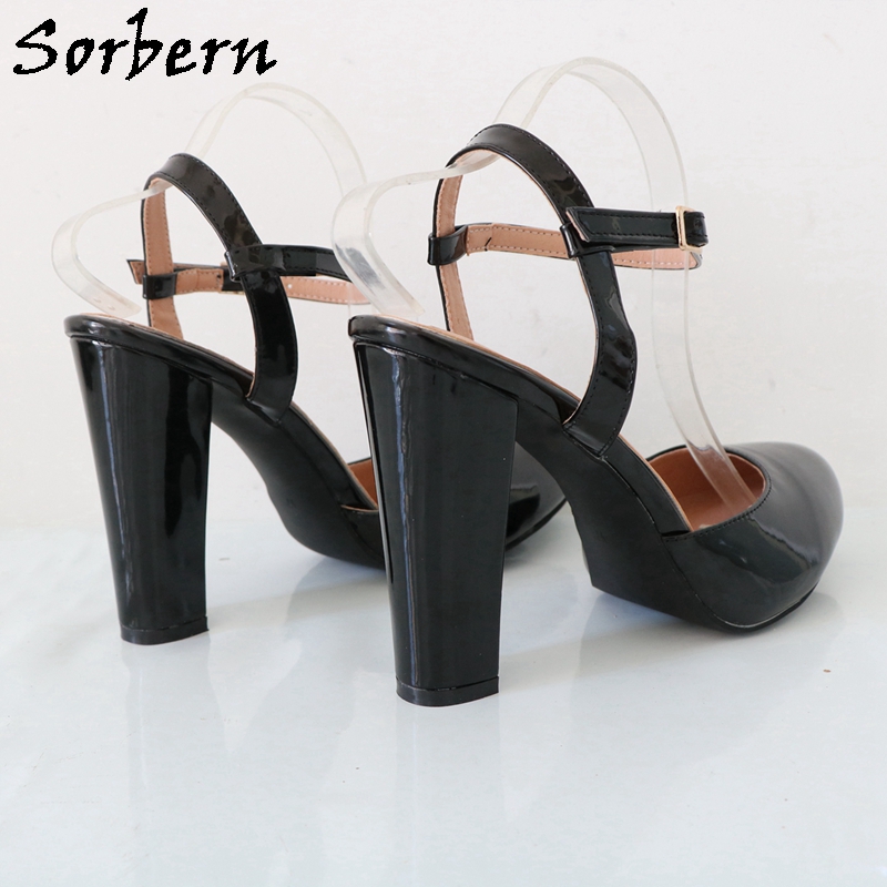 Sorbern Black Shiny Block High - Pump Heel Block recension och pris