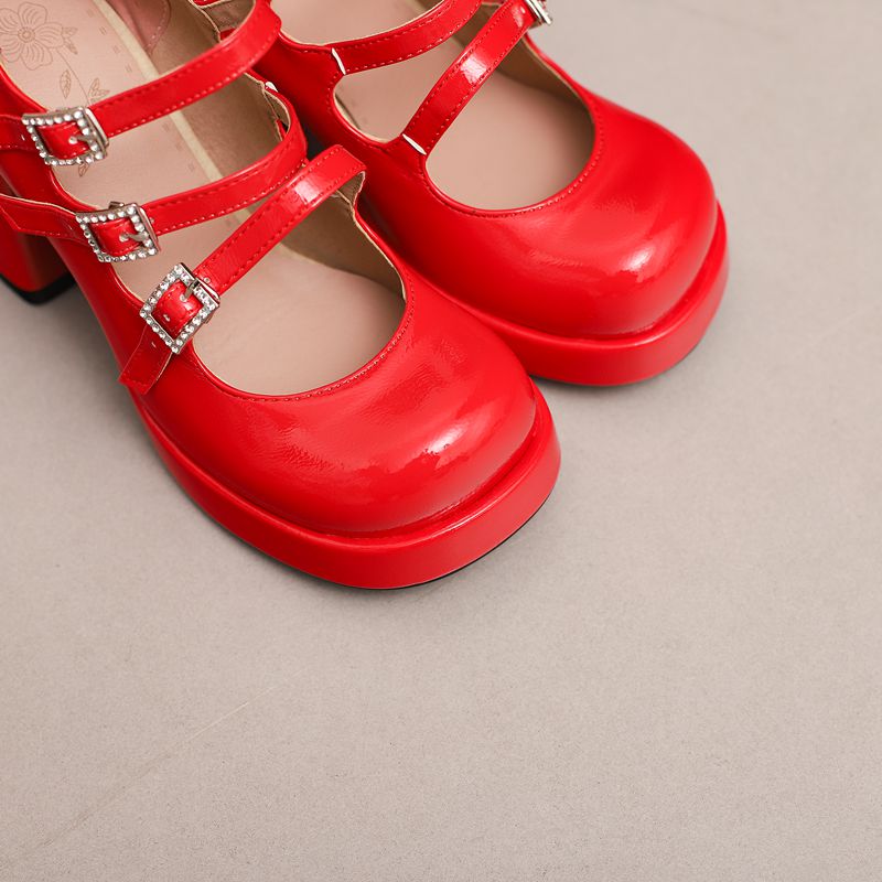 SIMLOVEYO Brand Women Pump Rou - Pump Heel Block recension och pris