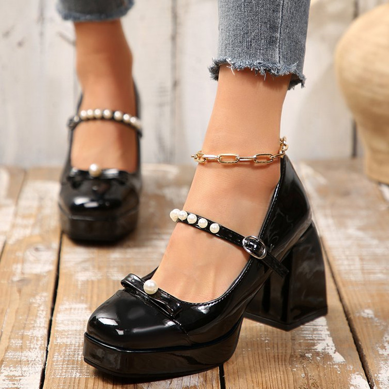 Luxury Brand Block Heel Mary J - Pump Heel Block recension och pris